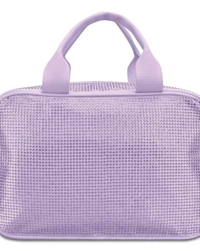 Rhinestone Cosmetic Bag | Lavender