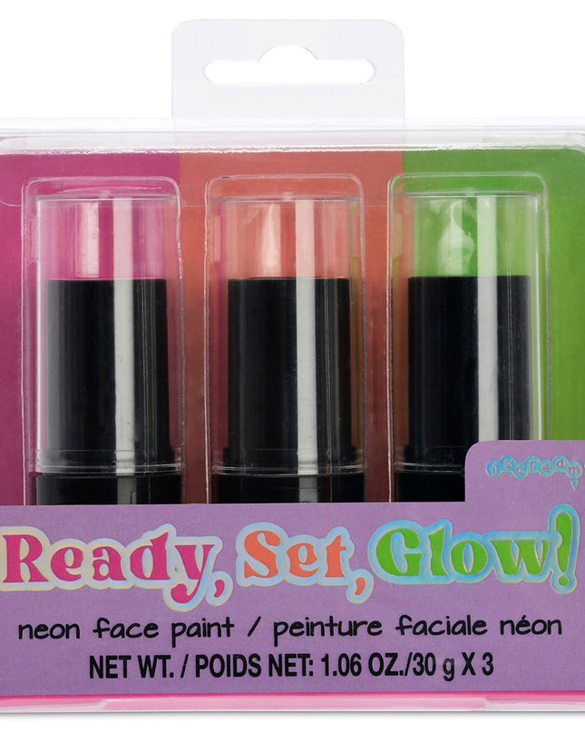 Ready, Set, Glow! Neon Face Paint Set