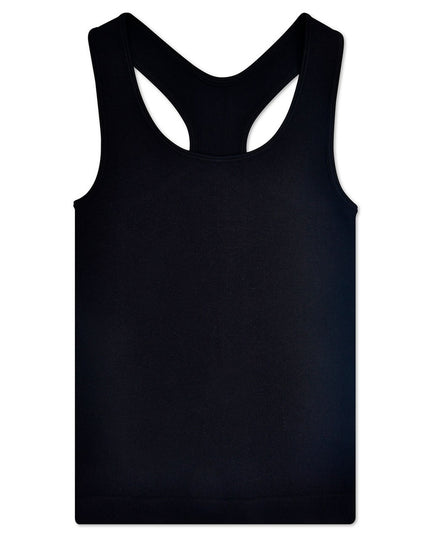 Ribbed Racerback Tank Top | Black