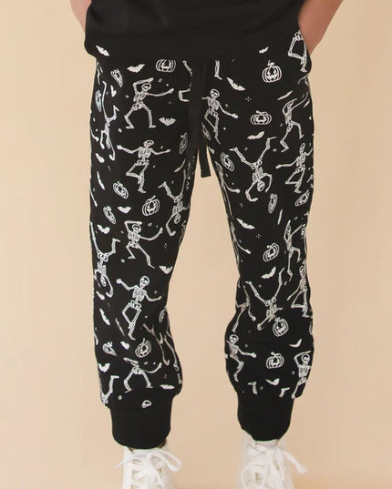 Glow in the Dark Silly Skelly Jogger