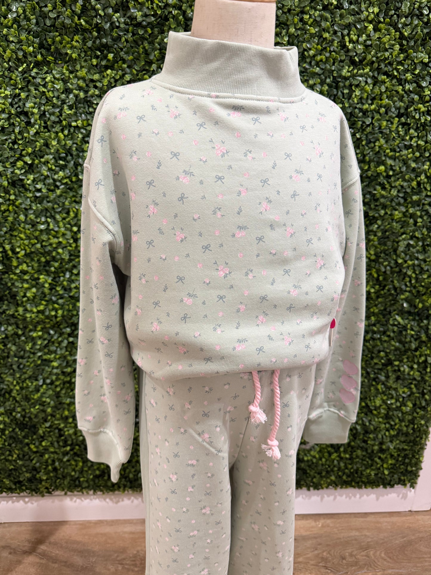 Floral Print Set | Pale Aqua