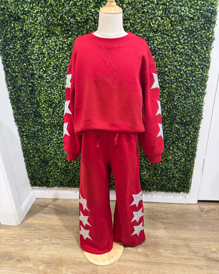 Sequin Stars Set | Red
