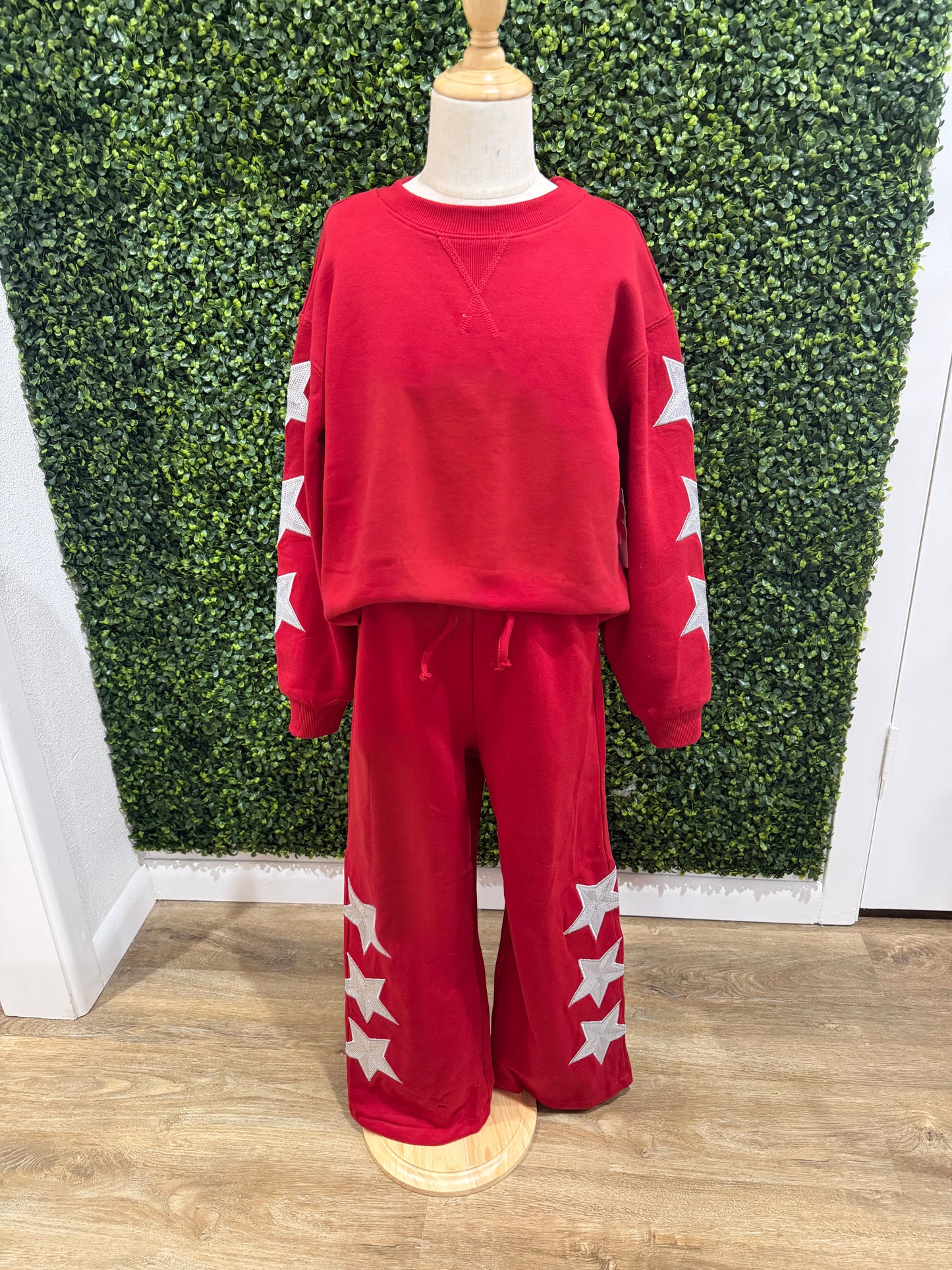Sequin Stars Set | Red