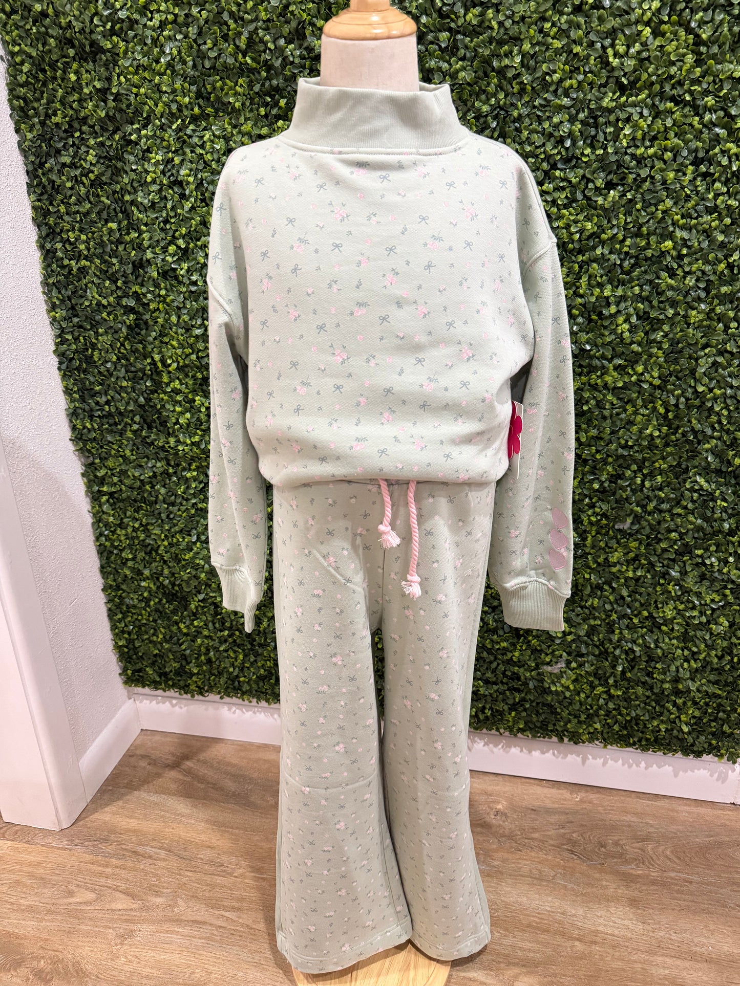 Floral Print Set | Pale Aqua