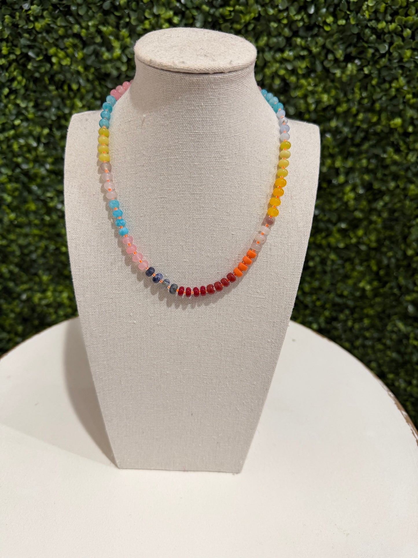 Dainty Multi Color Necklace