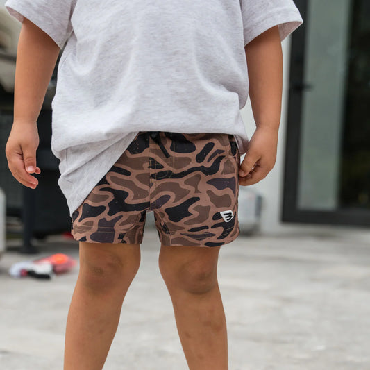 Youth Athletic Shorts | Guage Camo