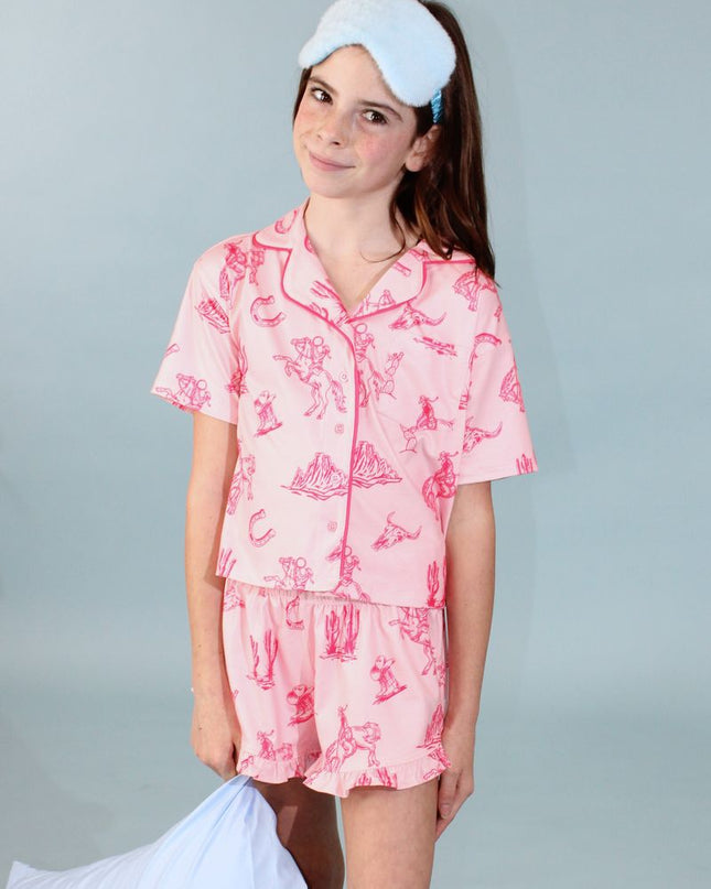 Cowgirl Pajama Set | Light Pink
