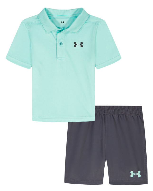UA Baby Polo Short Set | Turquoise