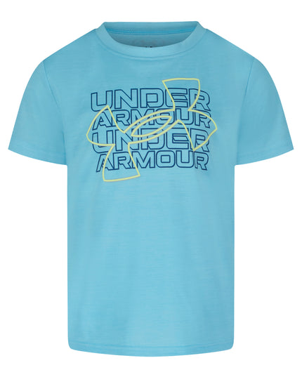 UA Twisted Lime Logo Tee | Fresco Blue