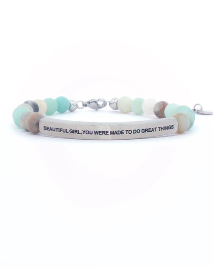 Beautiful Girl, You Were Made To Do Great Things | Amazonite
