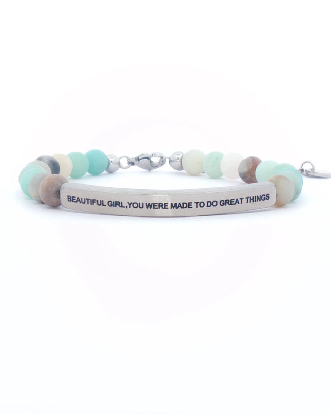 Beautiful Girl, You Were Made To Do Great Things | Amazonite