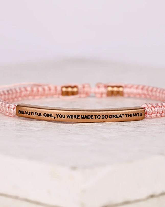 Beautiful Girl, You Were Made To Do Great Things | Pink Rope
