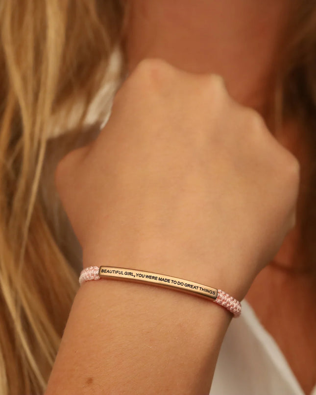 Beautiful Girl, You Were Made To Do Great Things | Pink Rope