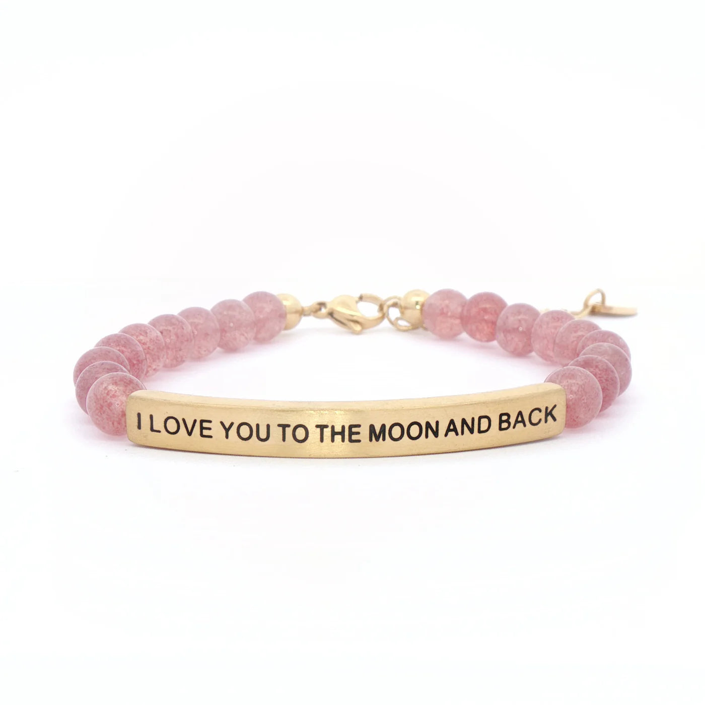 I Love You To The Moon & Back | Pink Quartz