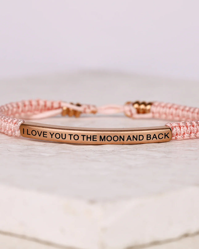 I Love You To The Moon & Back | Pink Rope