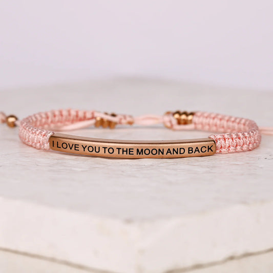 I Love You To The Moon & Back | Pink Rope
