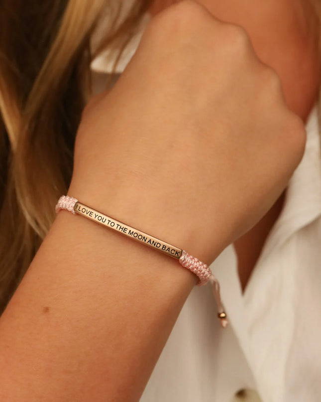 I Love You To The Moon & Back | Pink Rope