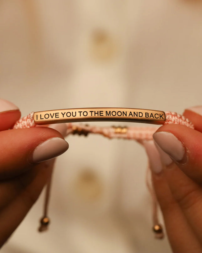 I Love You To The Moon & Back | Pink Rope