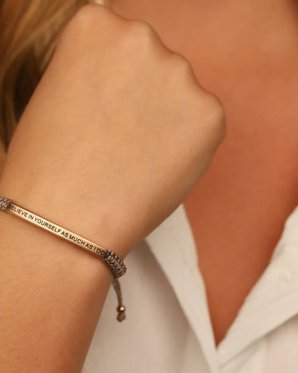 Believe In Yourself As Much As I Do | Taupe Rope
