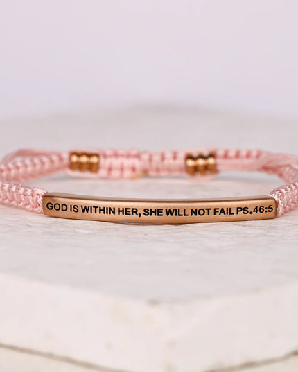 God Is Within Her She Will Not Fail | Pink Rope