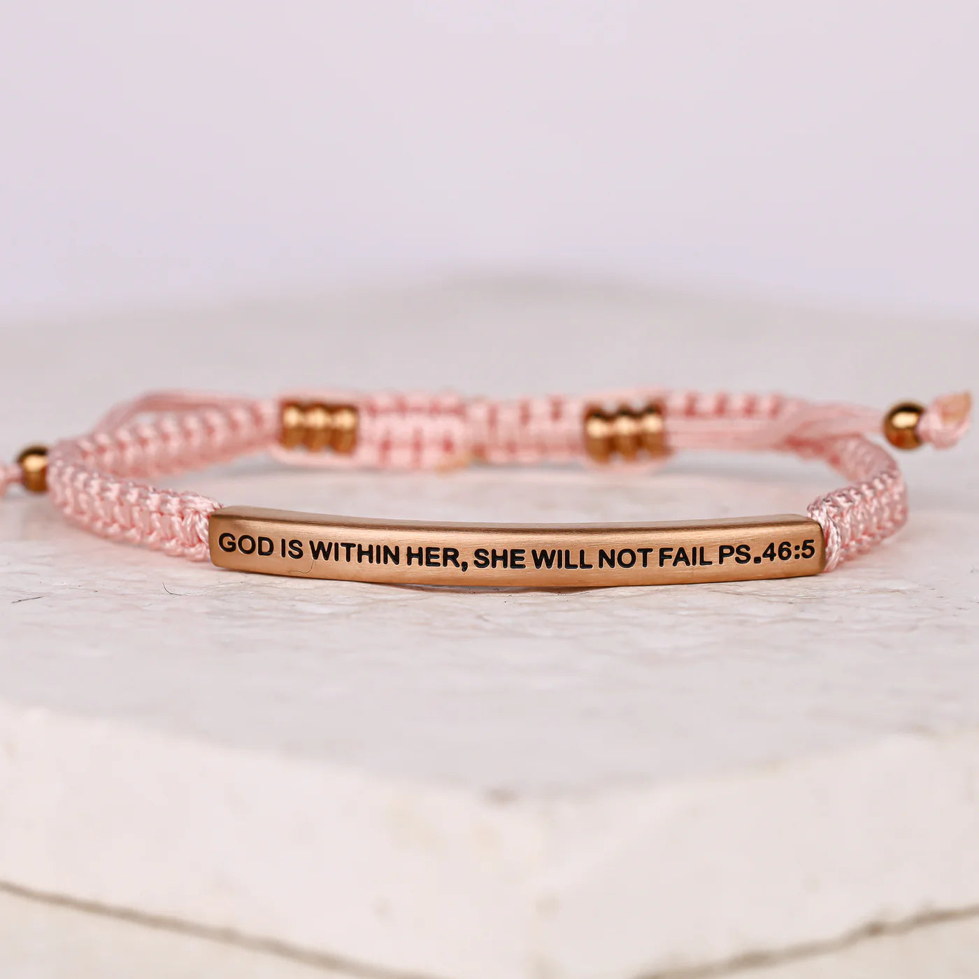 God Is Within Her She Will Not Fail | Pink Rope