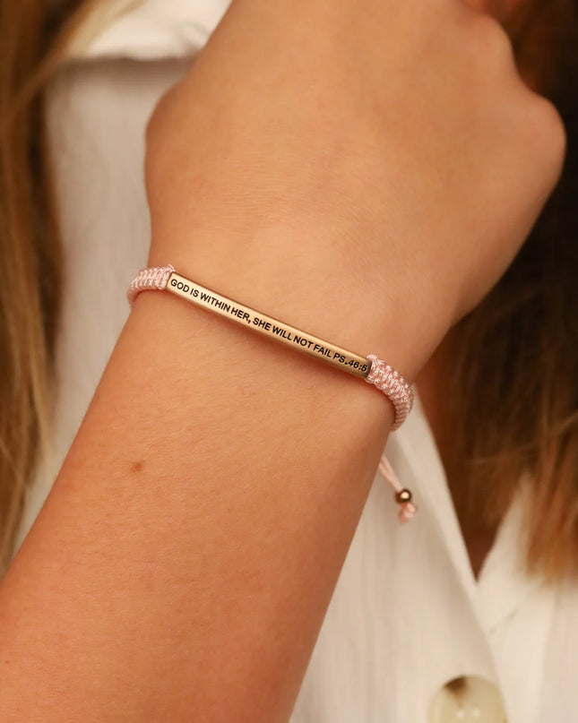 God Is Within Her She Will Not Fail | Pink Rope