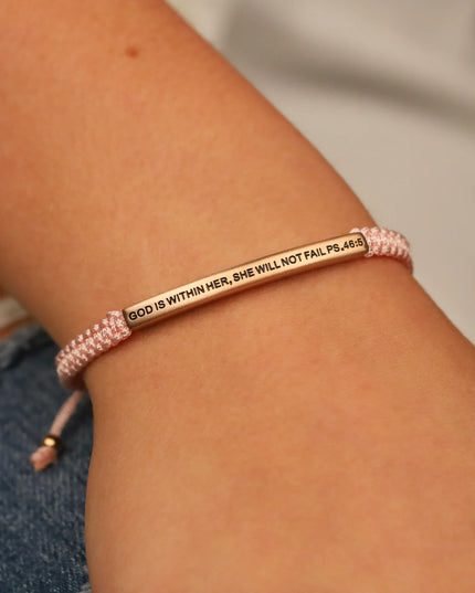 God Is Within Her She Will Not Fail | Pink Rope