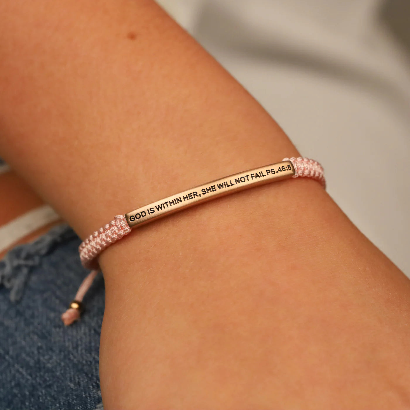God Is Within Her She Will Not Fail | Pink Rope