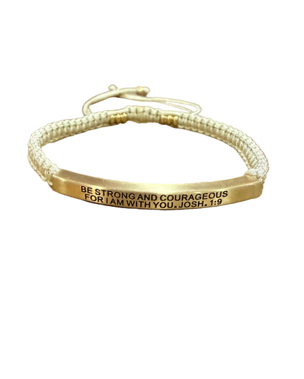 Be Strong & Courageous | Tan Rope