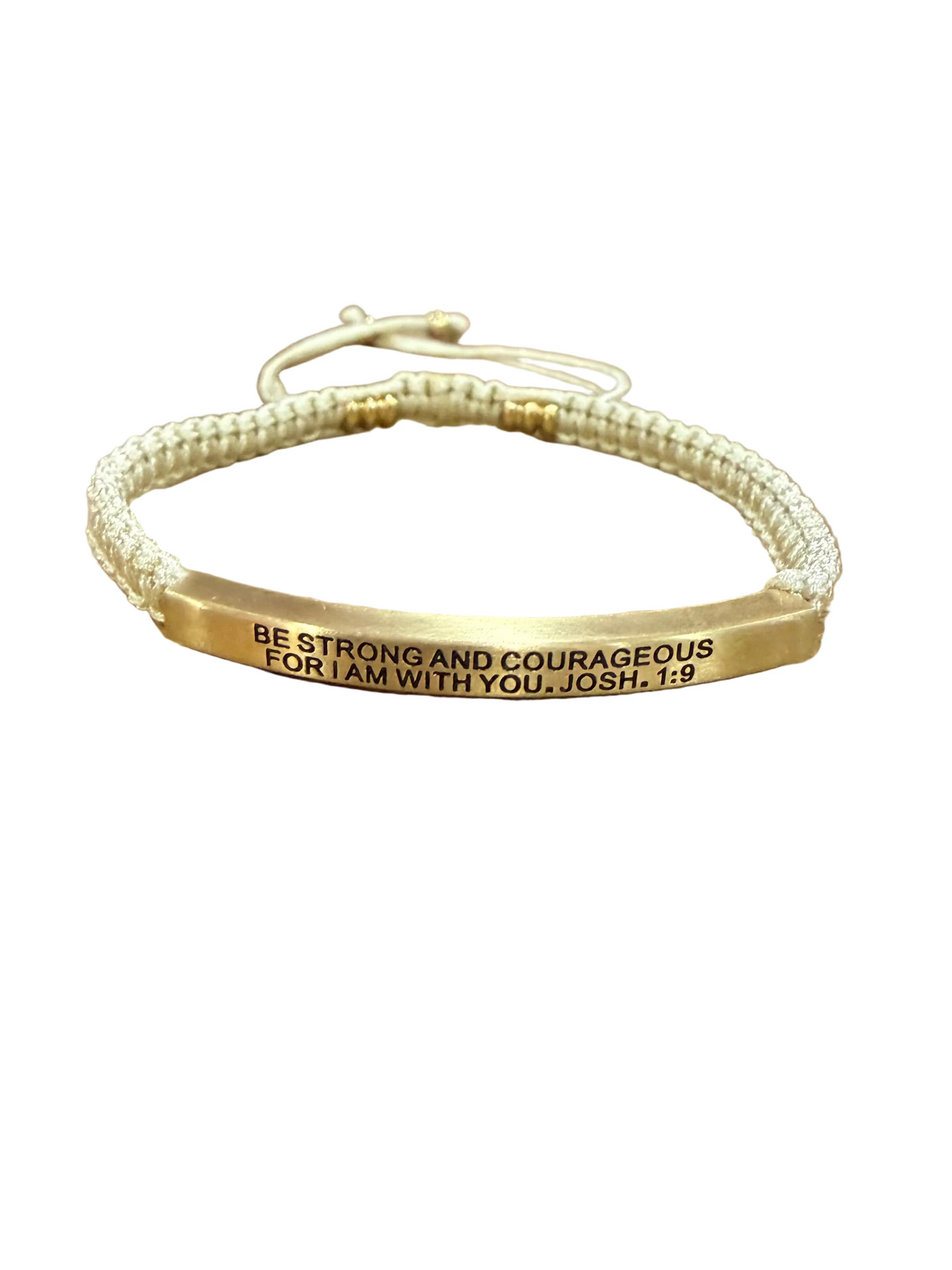 Be Strong & Courageous | Tan Rope