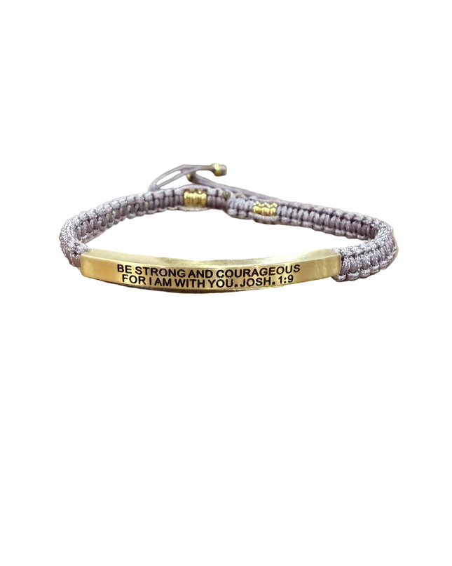 Be Strong & Courageous | Purple Rope