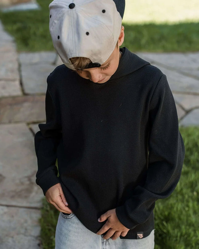 Youth Thermal Hoodie | Black