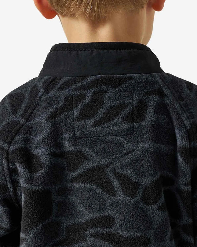 Youth Micro Fleece Full Zip Jacket| Black Camo