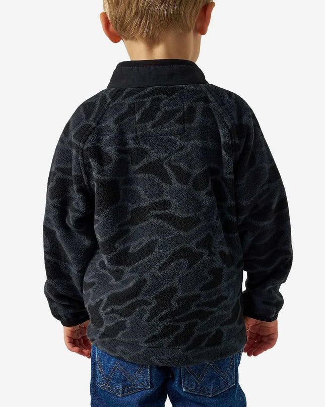Youth Micro Fleece Full Zip Jacket| Black Camo