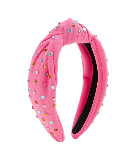 Raspberry Rhinestone Headband