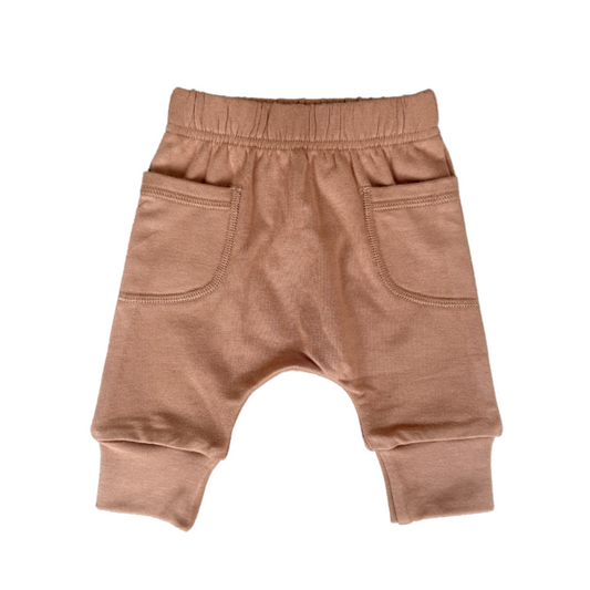 Baby Pocket Pants | Caramel Stripe