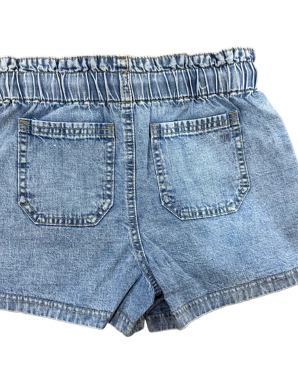 Paperbag Waist Tie Shorts | Light Indigo