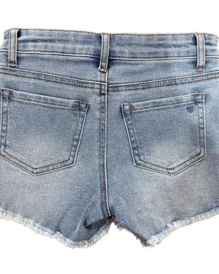 Frayed Hem Denim Shorts