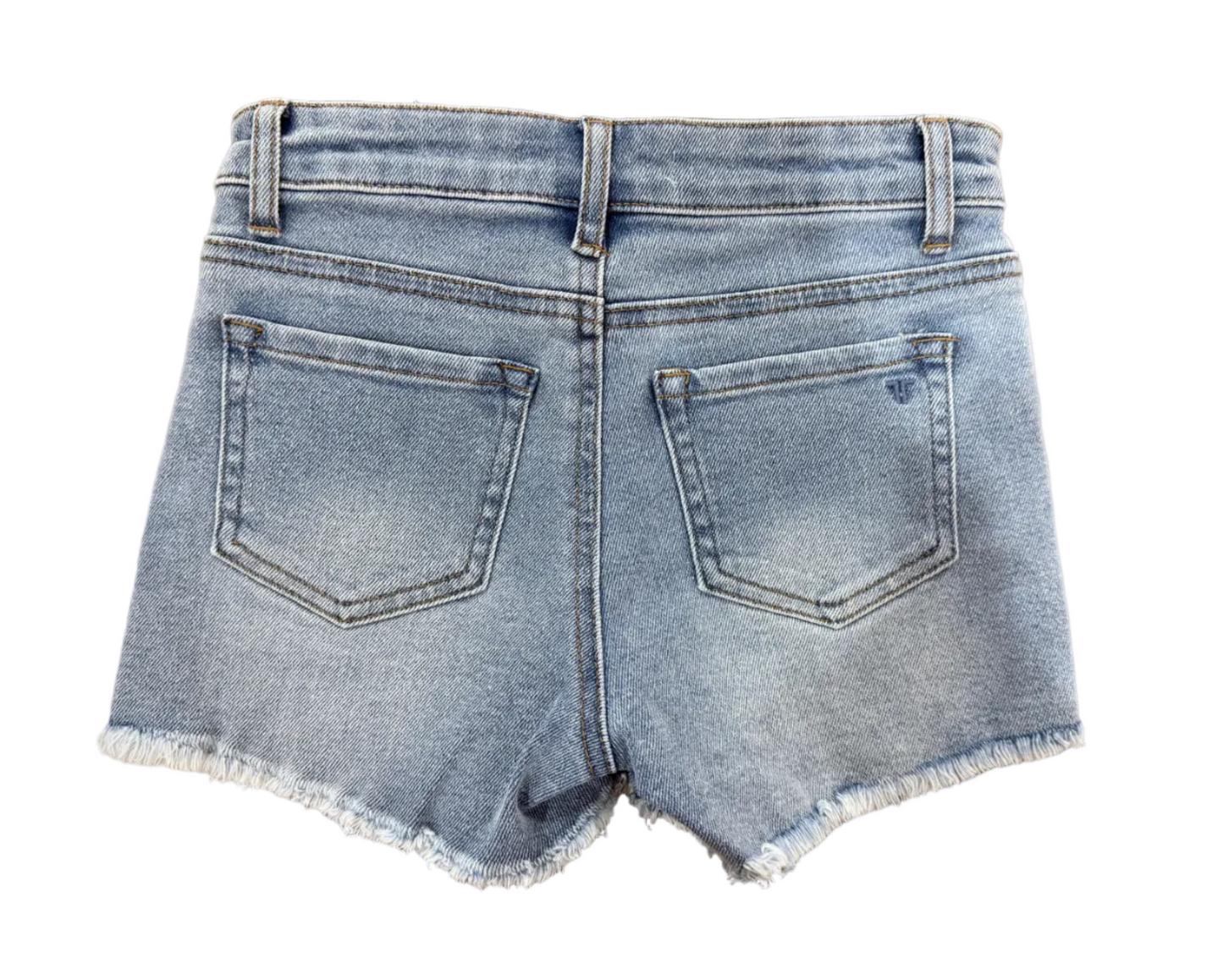 Frayed Hem Denim Shorts