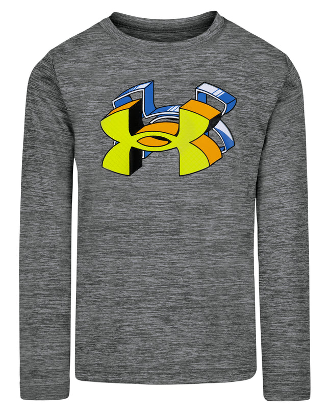 UA Long Sleeve Digital Logo Tee | Grey