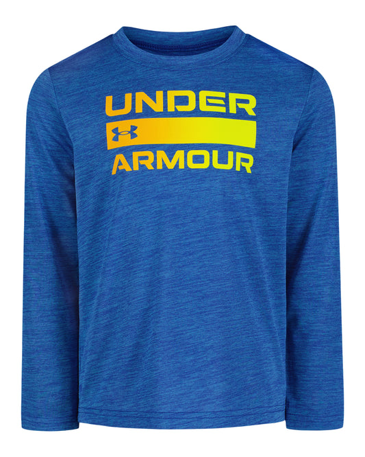 UA Long Sleeve Digital Logo Tee | Blue