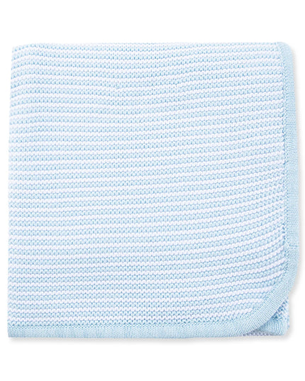 Baby Blue Textured Receiving Blanket