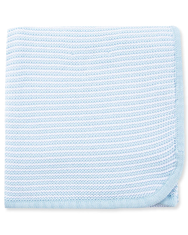 Baby Blue Textured Receiving Blanket