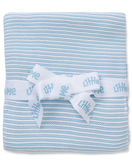 Baby Blue Textured Receiving Blanket