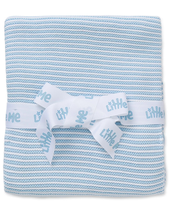 Baby Blue Textured Receiving Blanket