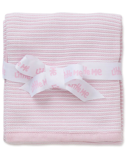 Pink Textured Receiving Blanket