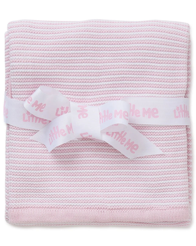 Pink Textured Receiving Blanket