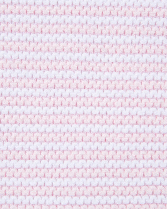 Pink Textured Receiving Blanket