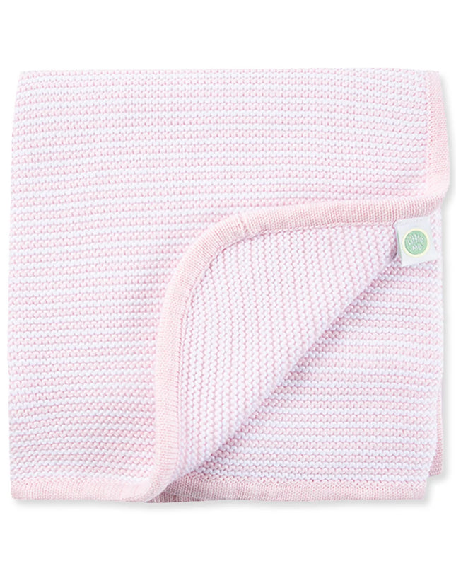 Pink Textured Receiving Blanket
