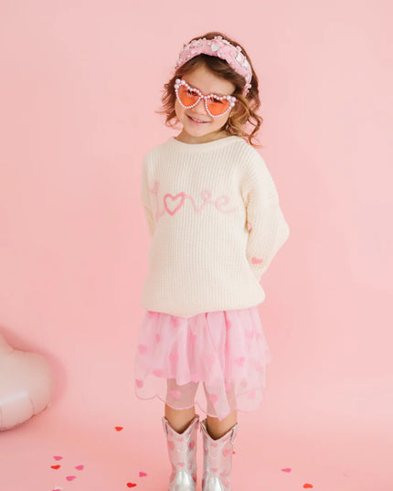 Kids Pink Valentine’s Gemstone Headband